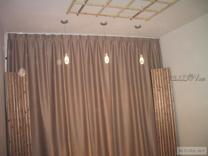 家庭影院音响试听室DIY(扩散板+鸡蛋吸音棉)