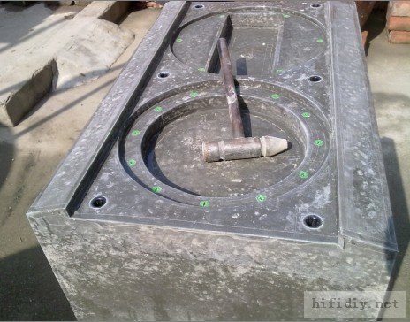 折腾了一个月,DIY的惠威RT2C+ 水泥书架音箱