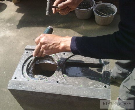 折腾了一个月,DIY的惠威RT2C+ 水泥书架音箱