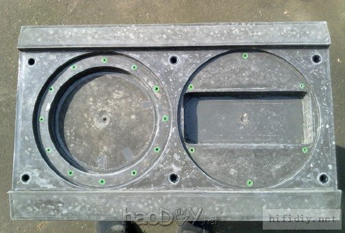 折腾了一个月,DIY的惠威RT2C+ 水泥书架音箱