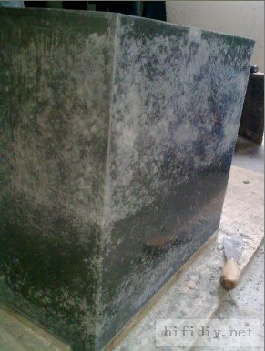 折腾了一个月,DIY的惠威RT2C+ 水泥书架音箱