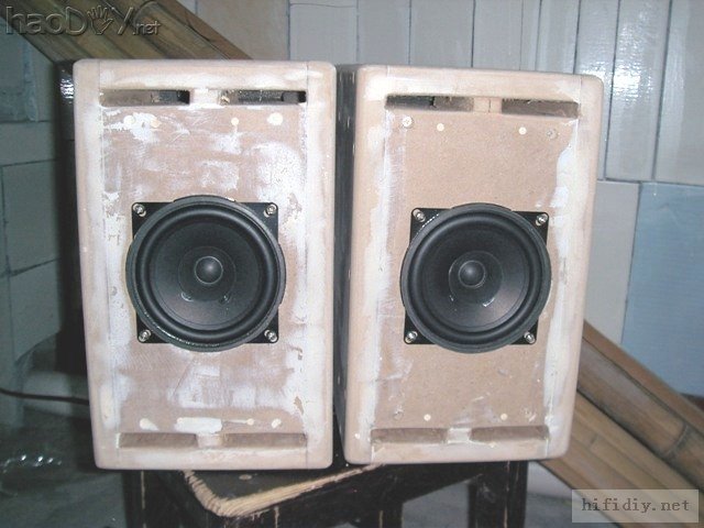 我的第一次4寸全频喇叭(仿SOLO-103)书架音箱