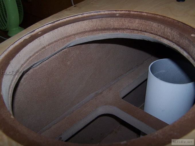 最近完成的一对大型三分频落地音箱,有图有真相