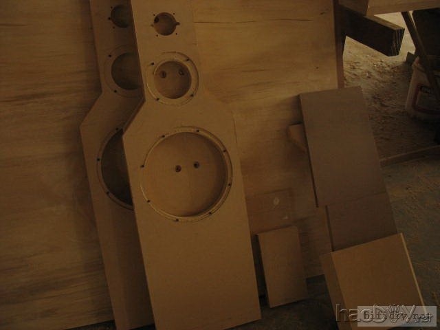 我diy制作的仿卡玛落地音箱 随时更新