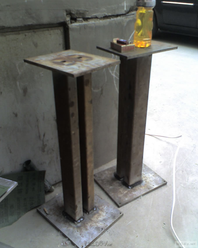 DIY制作书架箱架 音箱脚架