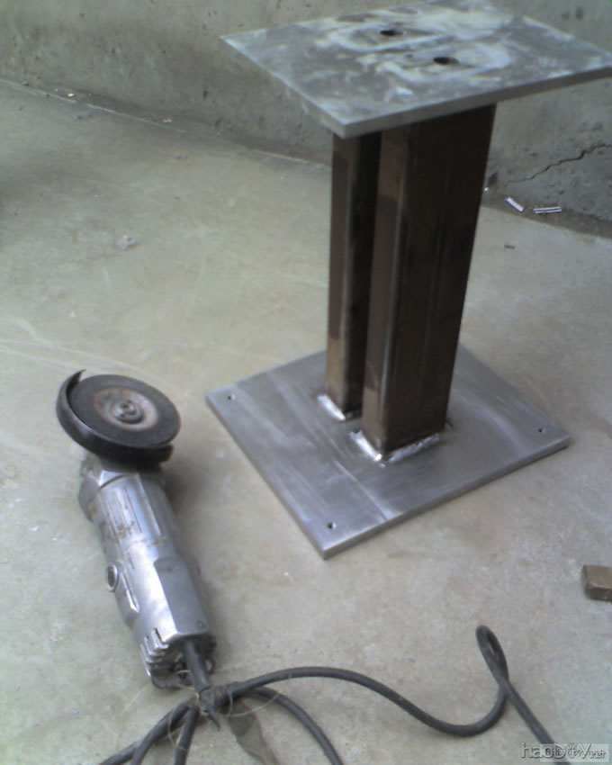 DIY制作书架箱架 音箱脚架