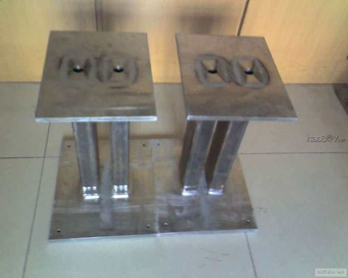 DIY制作书架箱架 音箱脚架