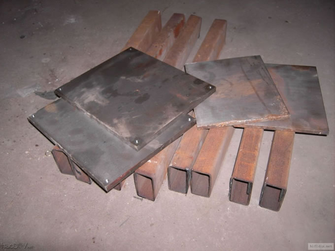 DIY制作书架箱架 音箱脚架