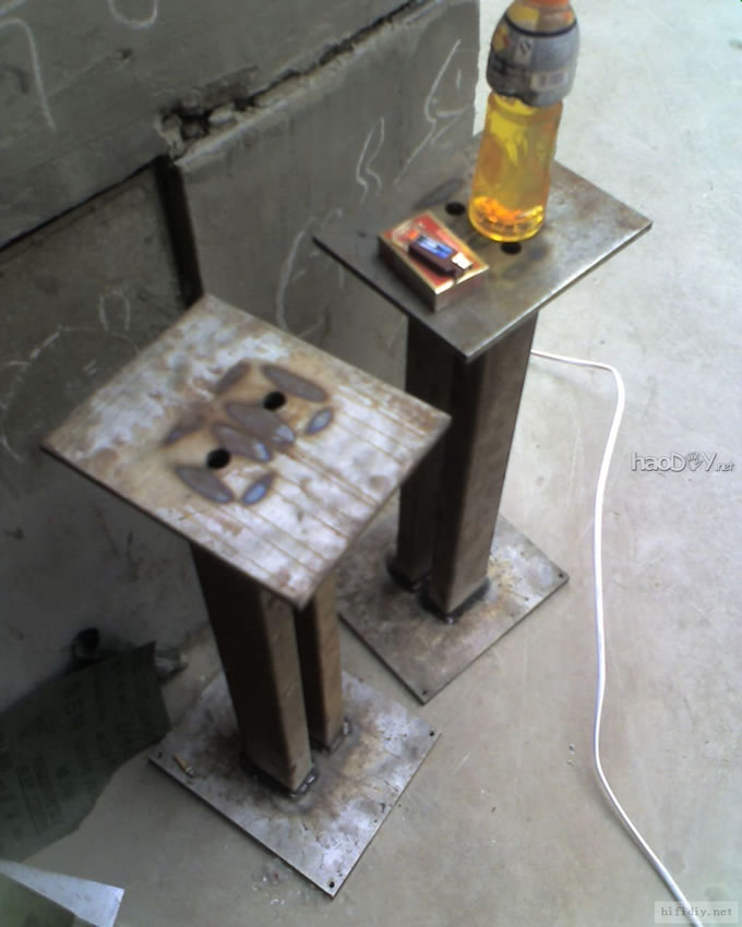 DIY制作书架箱架 音箱脚架