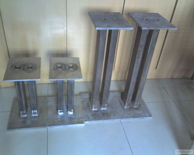 DIY制作书架箱架 音箱脚架