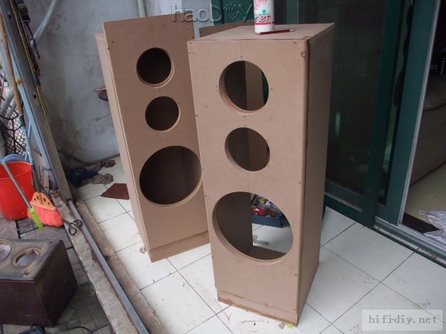 开工,diy制作12寸大落地音箱,配合音柱用