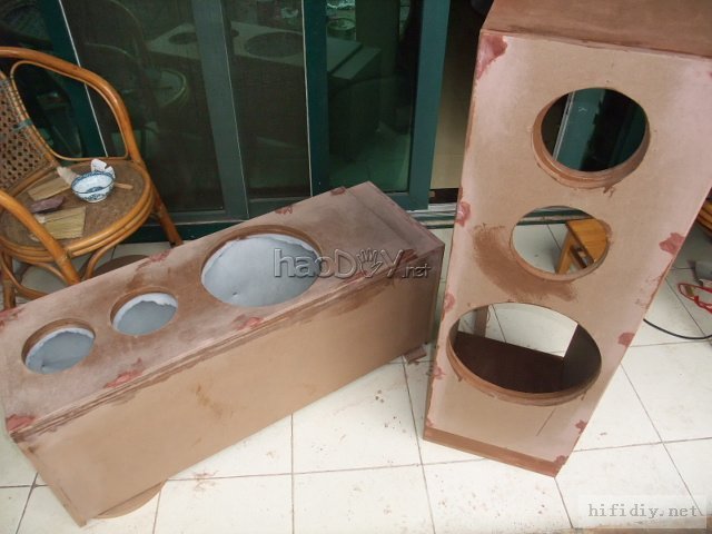 开工,diy制作12寸大落地音箱,配合音柱用