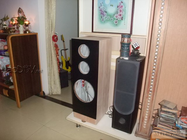 开工,diy制作12寸大落地音箱,配合音柱用