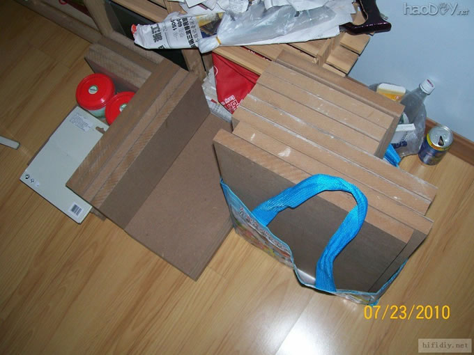 我的惠威喇叭音箱diy制作之路,慢慢磨,附分频箱体图纸