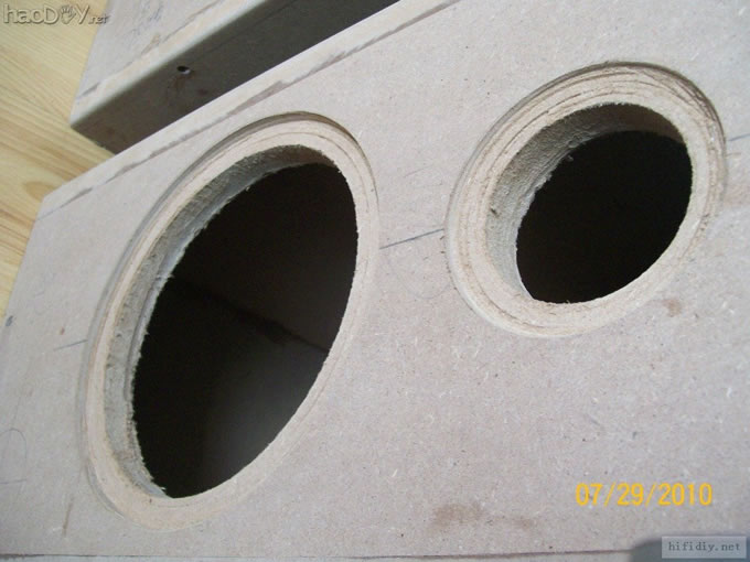 我的惠威喇叭音箱diy制作之路,慢慢磨,附分频箱体图纸