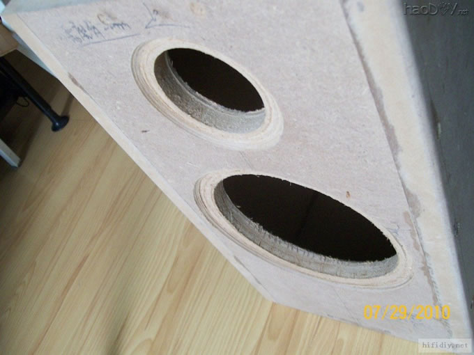 我的惠威喇叭音箱diy制作之路,慢慢磨,附分频箱体图纸