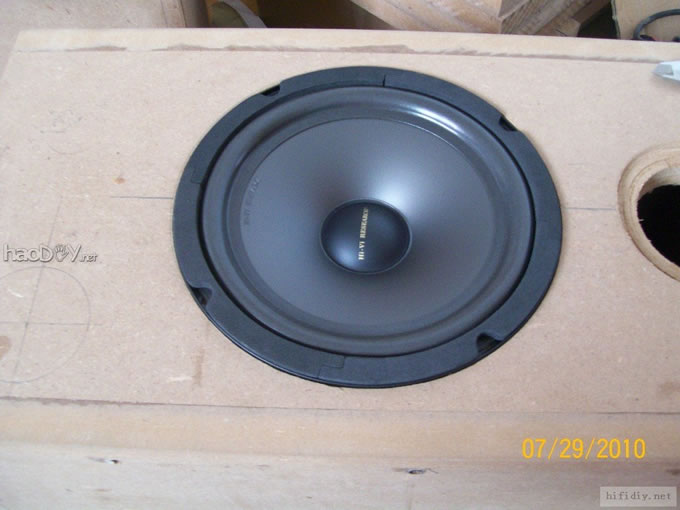 我的惠威喇叭音箱diy制作之路,慢慢磨,附分频箱体图纸