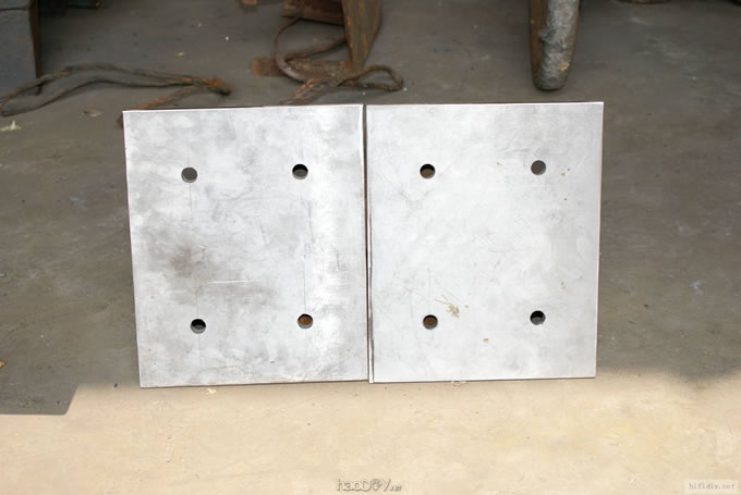 第一次DIY--制作钢板+钢管书架音箱架 脚架