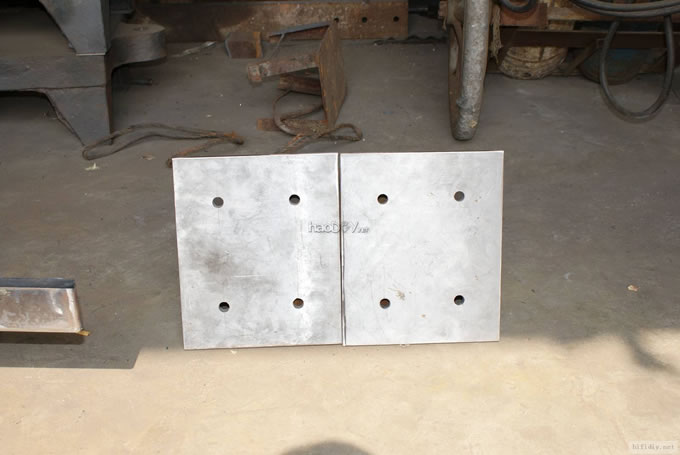 第一次DIY--制作钢板+钢管书架音箱架 脚架