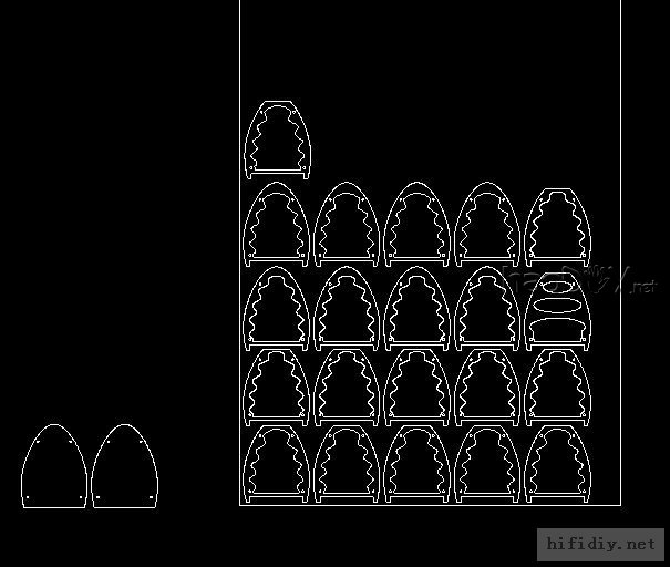 diy制作缩小版的仿意大利书架箱设计放样中