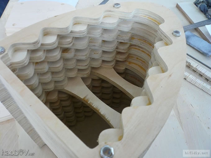 diy制作缩小版的仿意大利书架箱设计放样中