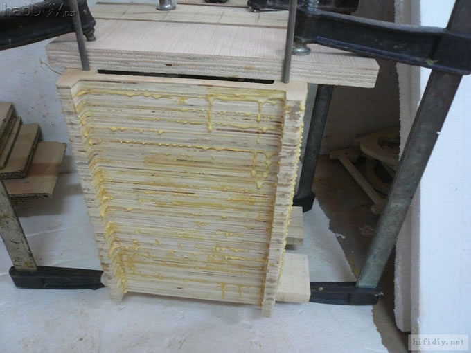 diy制作缩小版的仿意大利书架箱设计放样中