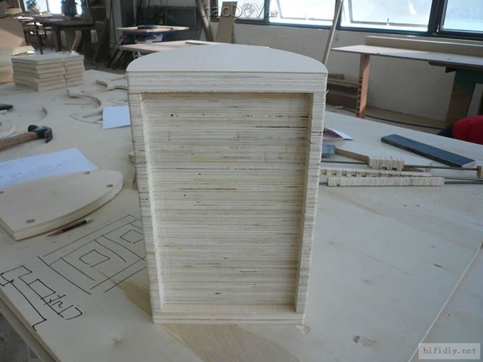 diy制作缩小版的仿意大利书架箱设计放样中