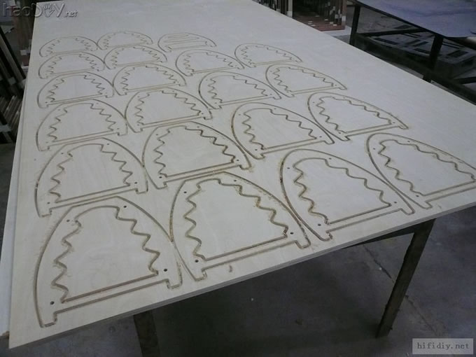 diy制作缩小版的仿意大利书架箱设计放样中