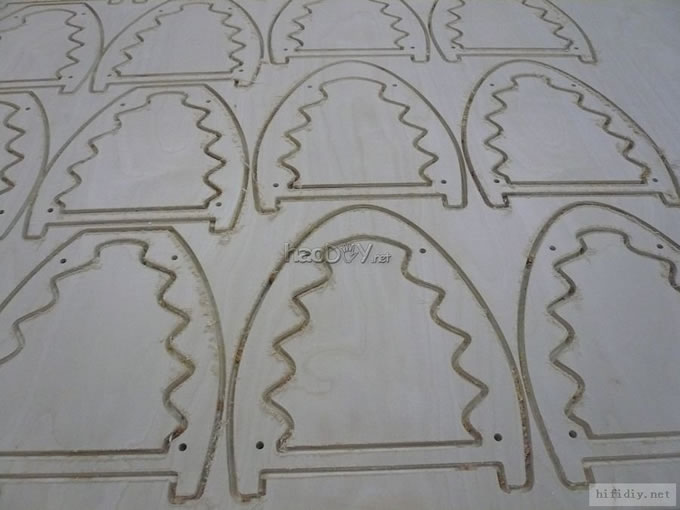 diy制作缩小版的仿意大利书架箱设计放样中