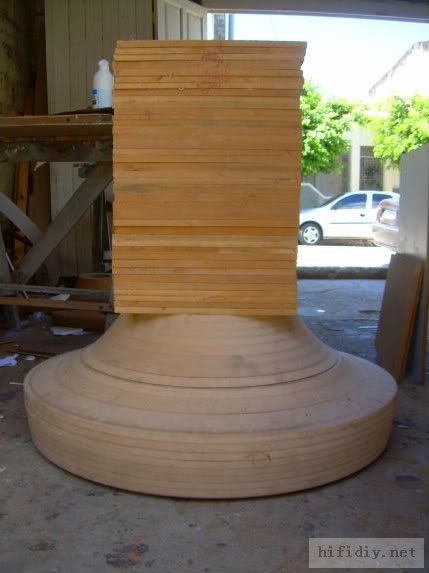 38寸大号筒木号角喇叭音箱制作过程