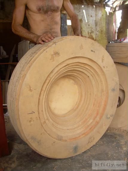 38寸大号筒木号角喇叭音箱制作过程