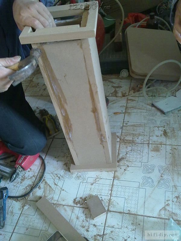 菜鸟第一次DIY制作惠威ss6.5r中低音+k1高音喇叭音箱开始了