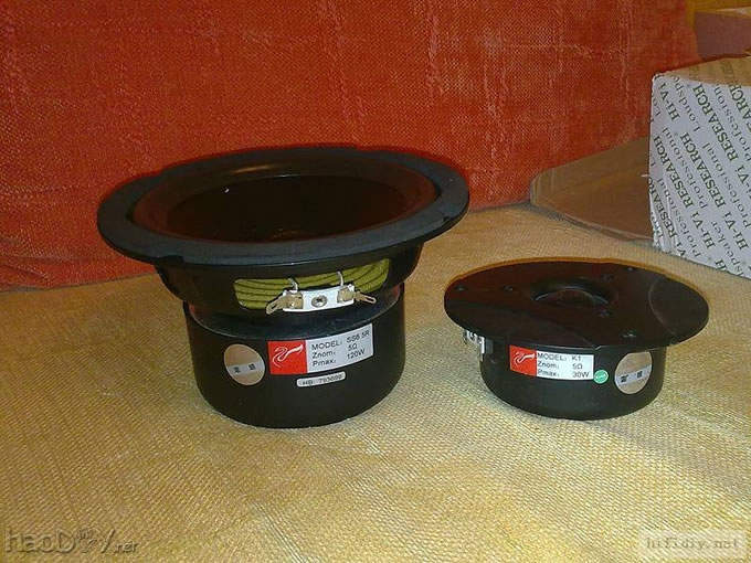 菜鸟第一次DIY制作惠威ss6.5r中低音+k1高音喇叭音箱开始了