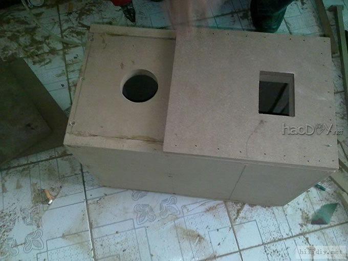 菜鸟第一次DIY制作惠威ss6.5r中低音+k1高音喇叭音箱开始了