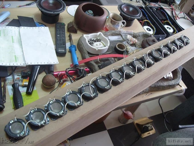手又痒了diy自制2寸音柱喇叭音箱附分频器图