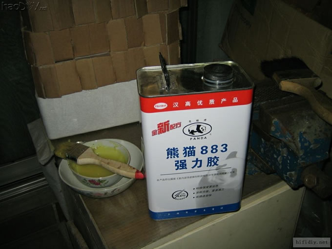 亲手给diy制作音箱贴天然木皮贴皮(油漆过程以后在帖子里补上)