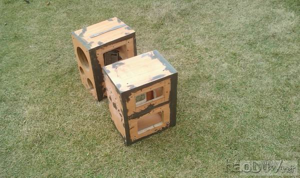 精心设计制作的惠威D6.8 喇叭书架音箱