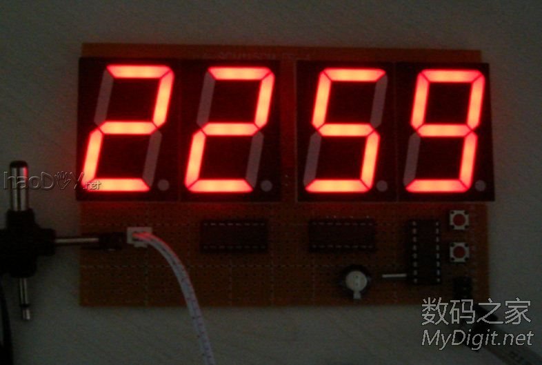diy制作电池供电的LED数码管电子时钟