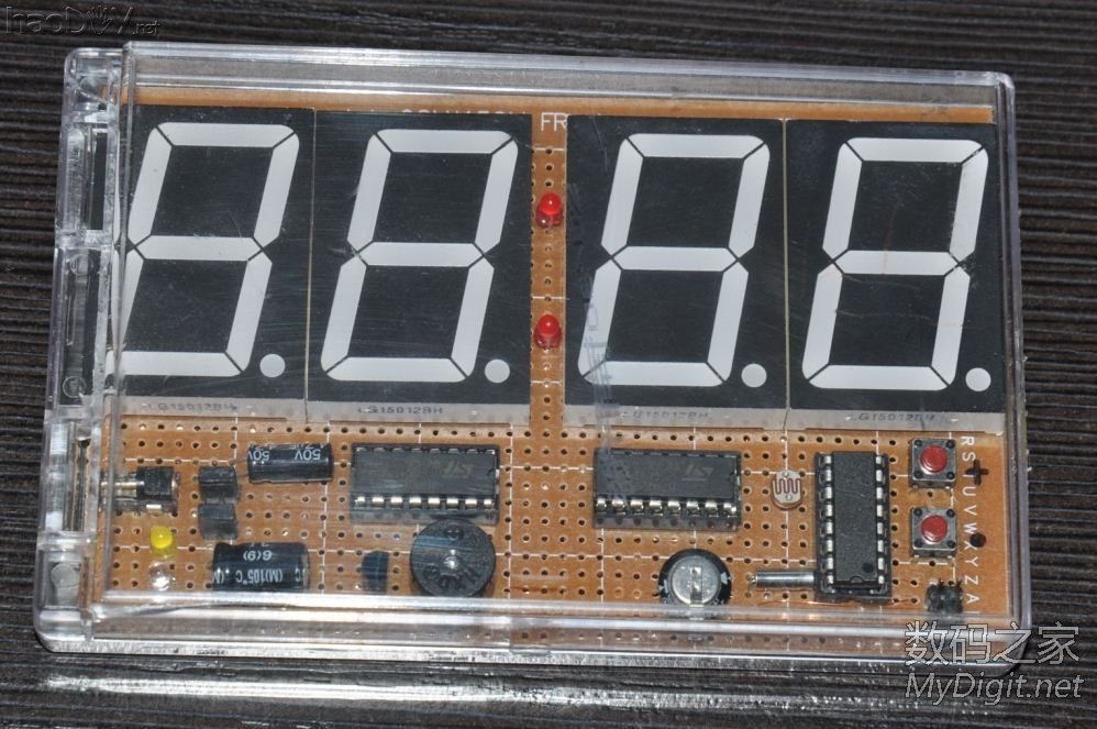 diy制作电池供电的LED数码管电子时钟