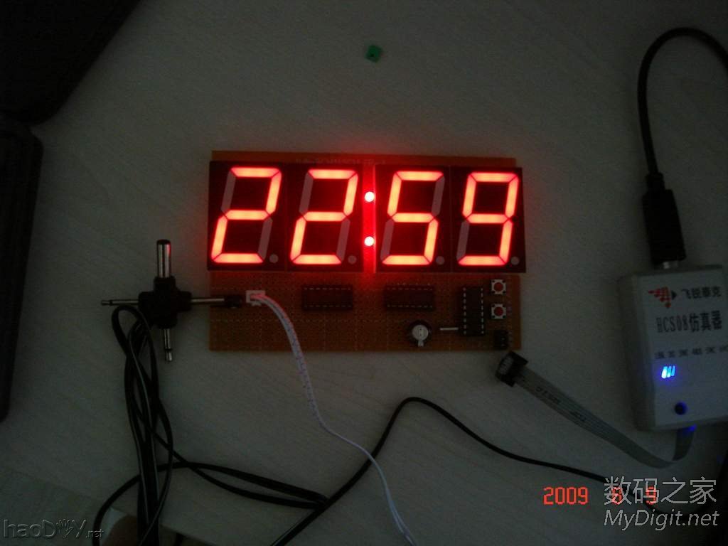 diy制作电池供电的LED数码管电子时钟