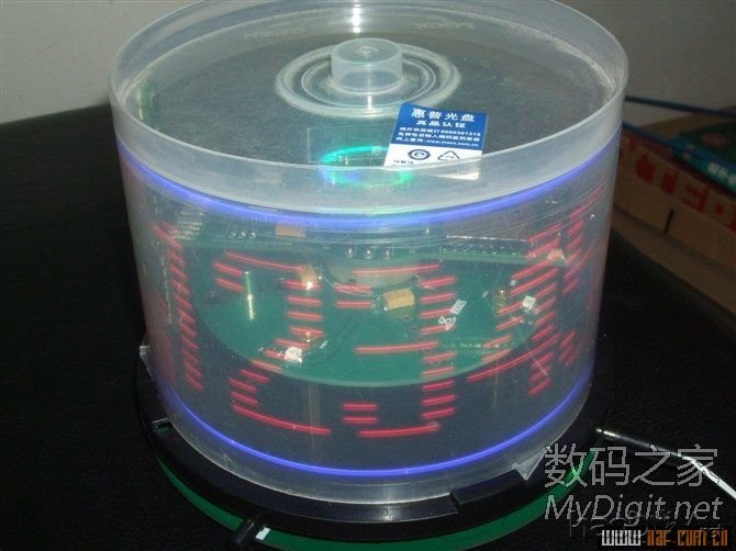 图片过大,您可以通过鼠标滑轮改变图片巨细或点击查察大图 VOP旋转LED表现屏DIY计划与建造(添加旋转供电道理与实物图)