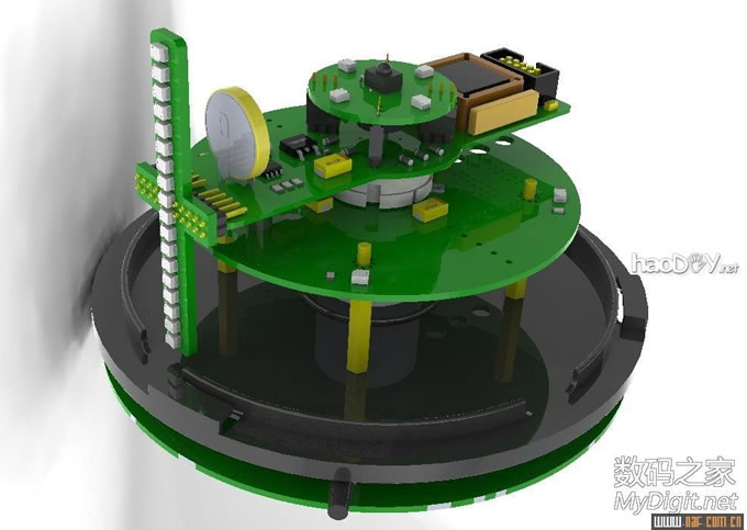 图片过大,您可以通过鼠标滑轮改变图片巨细或点击查察大图 VOP旋转LED表现屏DIY计划与建造(添加旋转供电道理与实物图)