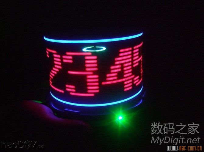 图片过大,您可以通过鼠标滑轮改变图片巨细或点击查察大图 VOP旋转LED表现屏DIY计划与建造(添加旋转供电道理与实物图)