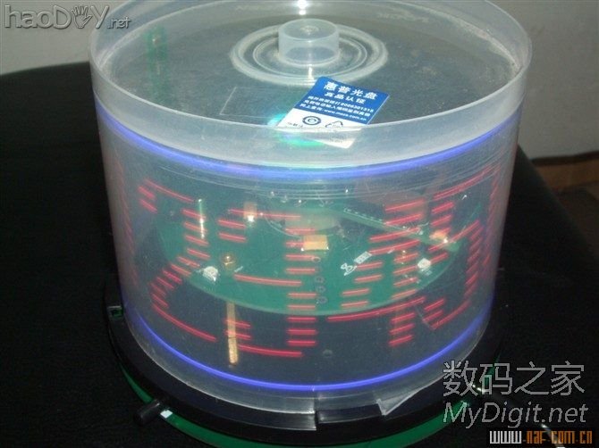 图片过大,您可以通过鼠标滑轮改变图片巨细或点击查察大图 VOP旋转LED表现屏DIY计划与建造(添加旋转供电道理与实物图)