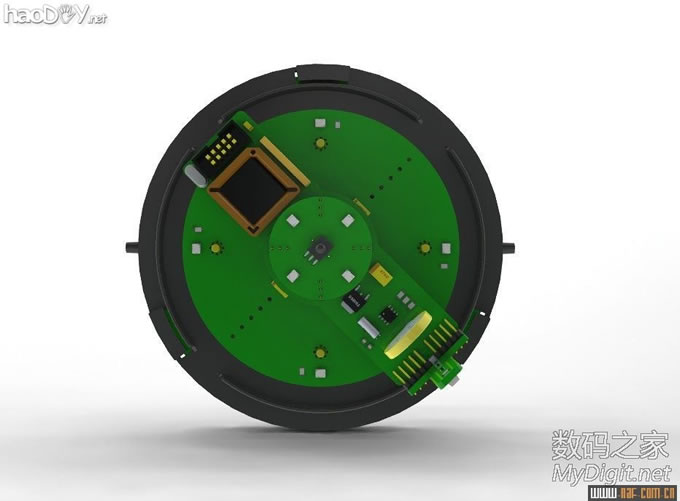 图片过大,您可以通过鼠标滑轮改变图片巨细或点击查察大图 VOP旋转LED表现屏DIY计划与建造(添加旋转供电道理与实物图)