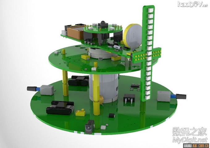 图片过大,您可以通过鼠标滑轮改变图片巨细或点击查察大图 VOP旋转LED表现屏DIY计划与建造(添加旋转供电道理与实物图)