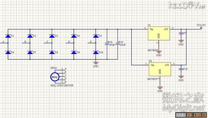 图片过大,您可以通过鼠标滑轮改变图片巨细或点击查察大图 VOP旋转LED表现屏DIY计划与建造(添加旋转供电道理与实物图)