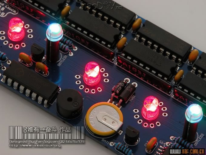 图片过大,您可以通过鼠标滑轮改变图片巨细或点击查察大图 饱含了我全部等候的diy建造电子管(真空管)时钟