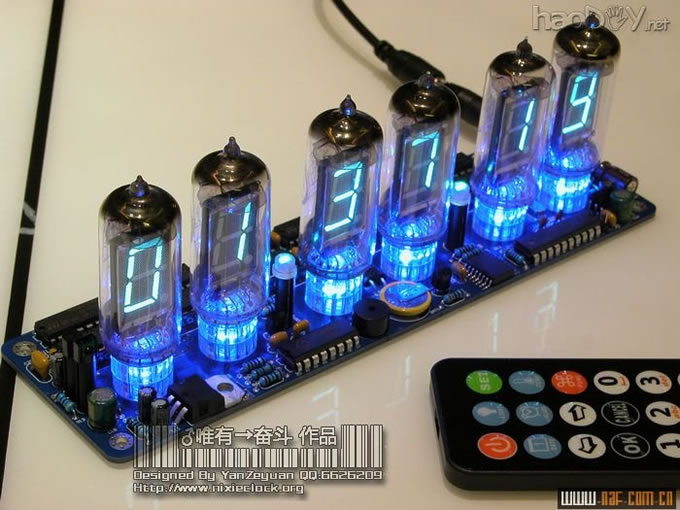 图片过大,您可以通过鼠标滑轮改变图片巨细或点击查察大图 饱含了我全部等候的diy建造电子管(真空管)时钟