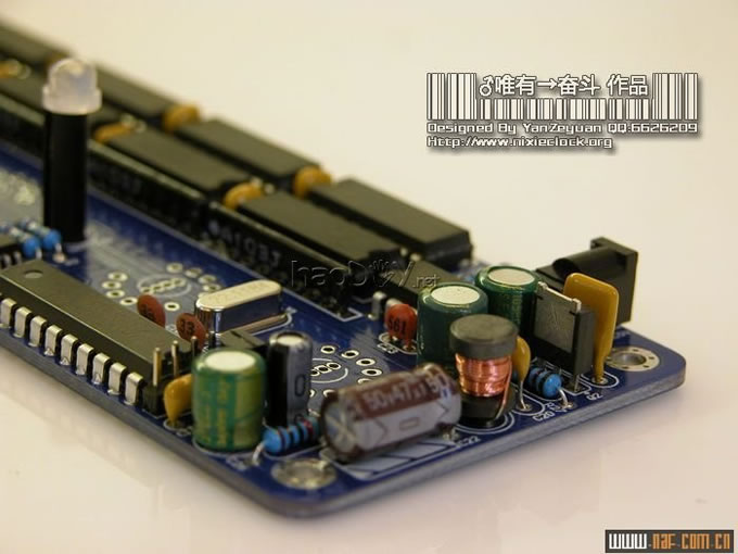 图片过大,您可以通过鼠标滑轮改变图片巨细或点击查察大图 饱含了我全部等候的diy建造电子管(真空管)时钟